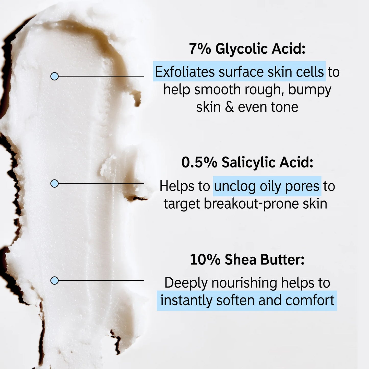 THE INKEY LIST GYLCOLIC ACID EXFOLIATING BODY STICK