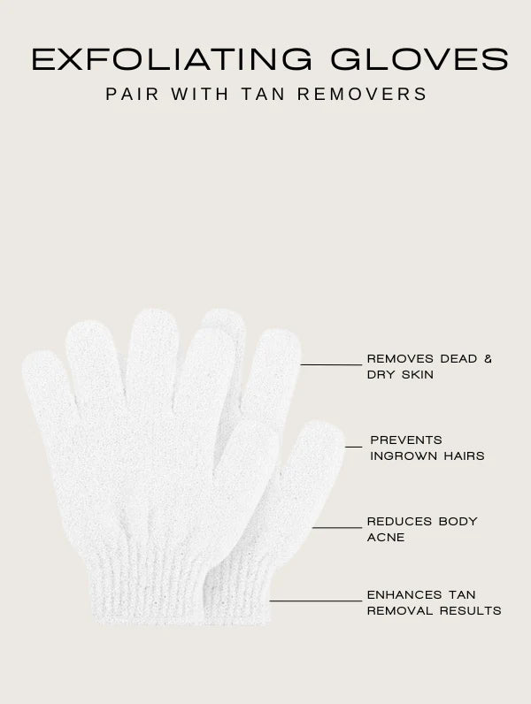 ROSE & CARAMEL EXFOLIATING GLOVES