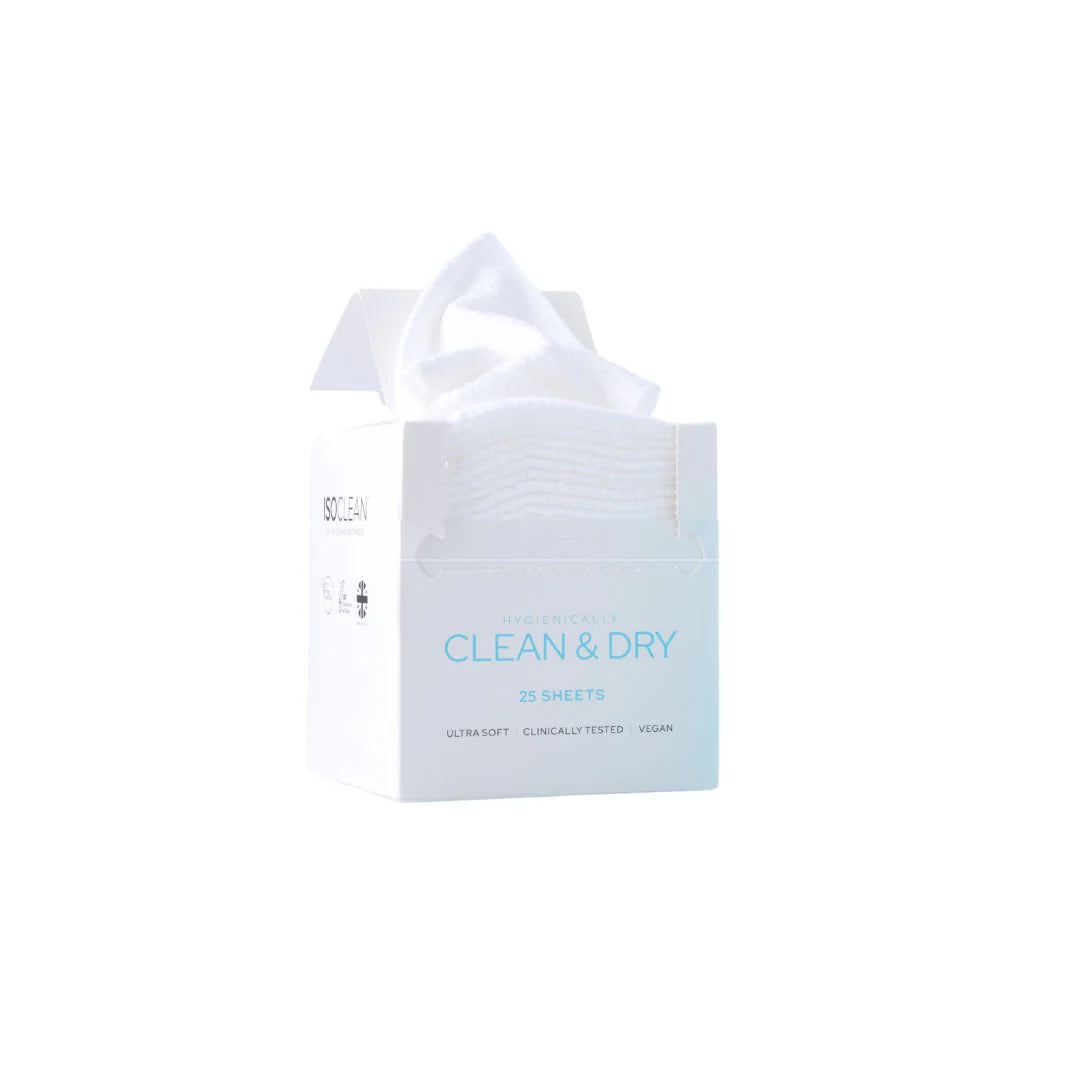 ISOCLEAN FACE MAKEUP REMOVER DRY WIPE DISPOSABLE TOWELS