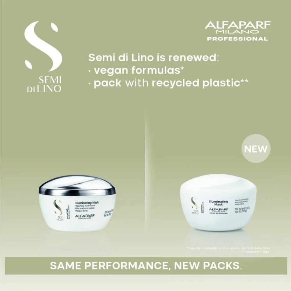 ALFAPARF MILANO SEMI DI LINO DIAMOND ILLUMINATING MASK 500ml