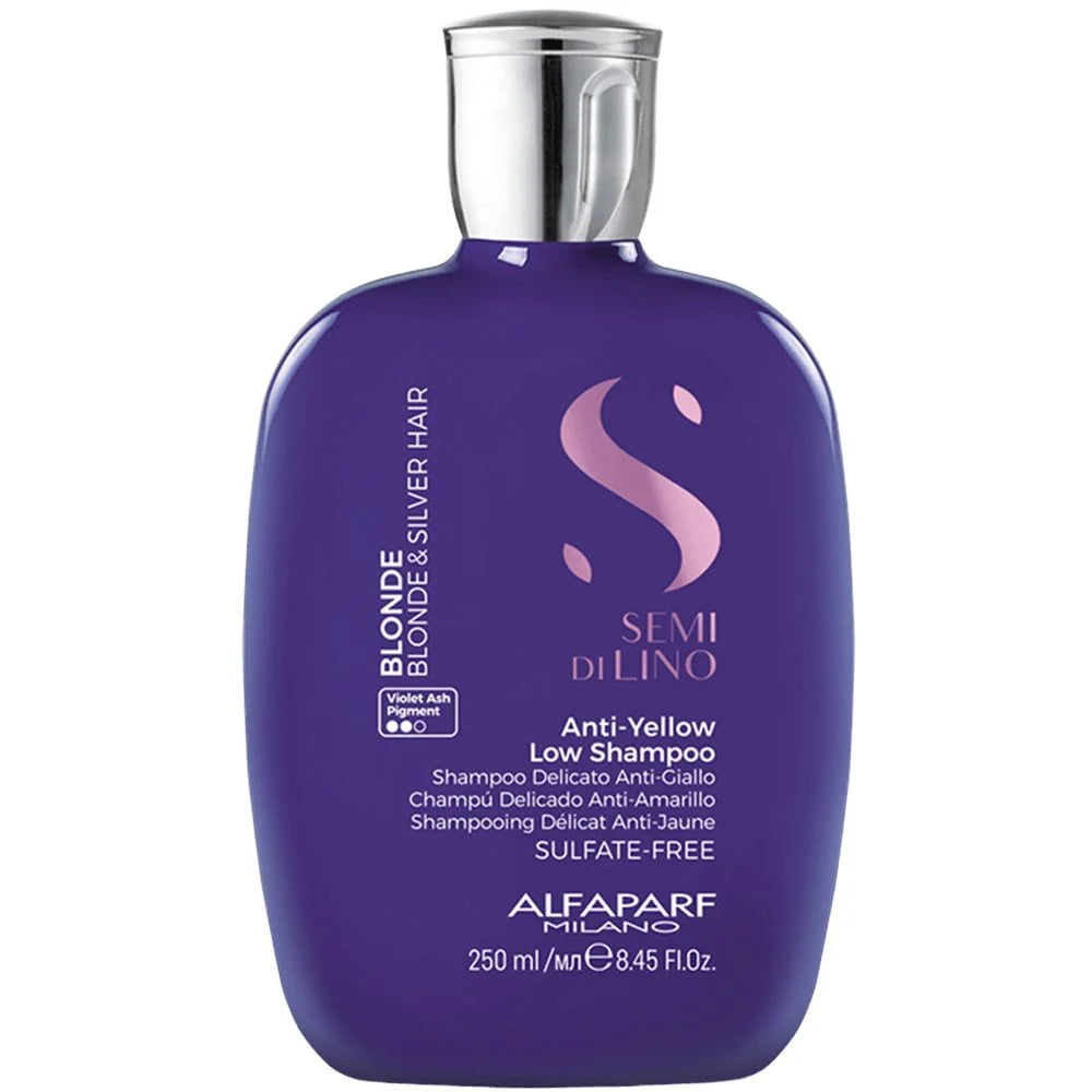 ALFAPARF MILANO SEMI DI LINO BLONDE ANTI-YELLOW LOW SHAMPOO