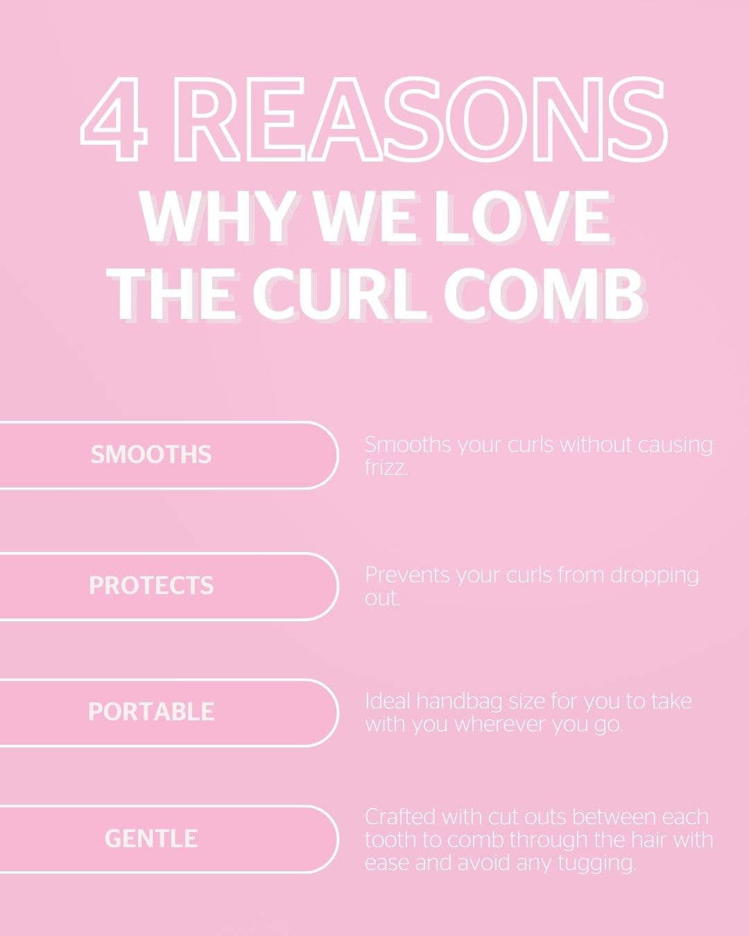 BRUSHWORKS SMOOTHING CURL COMB