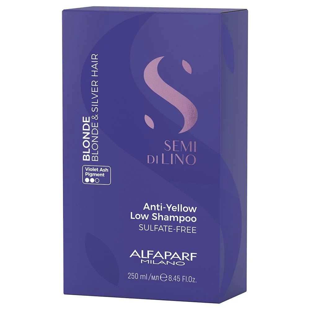 ALFAPARF MILANO SEMI DI LINO BLONDE ANTI-YELLOW LOW SHAMPOO