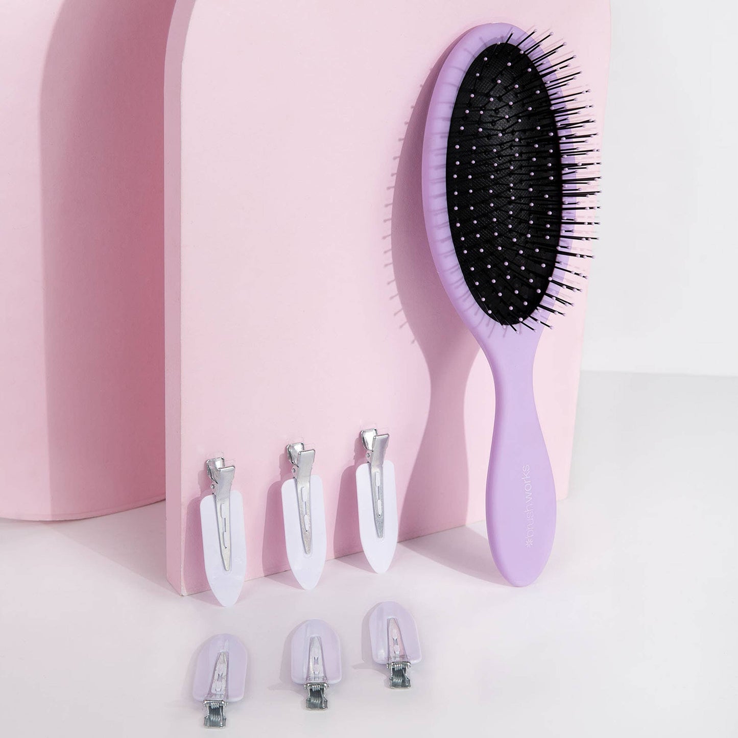 BRUSHWORKS LUXURY PURPLE HAIR STYLING SET