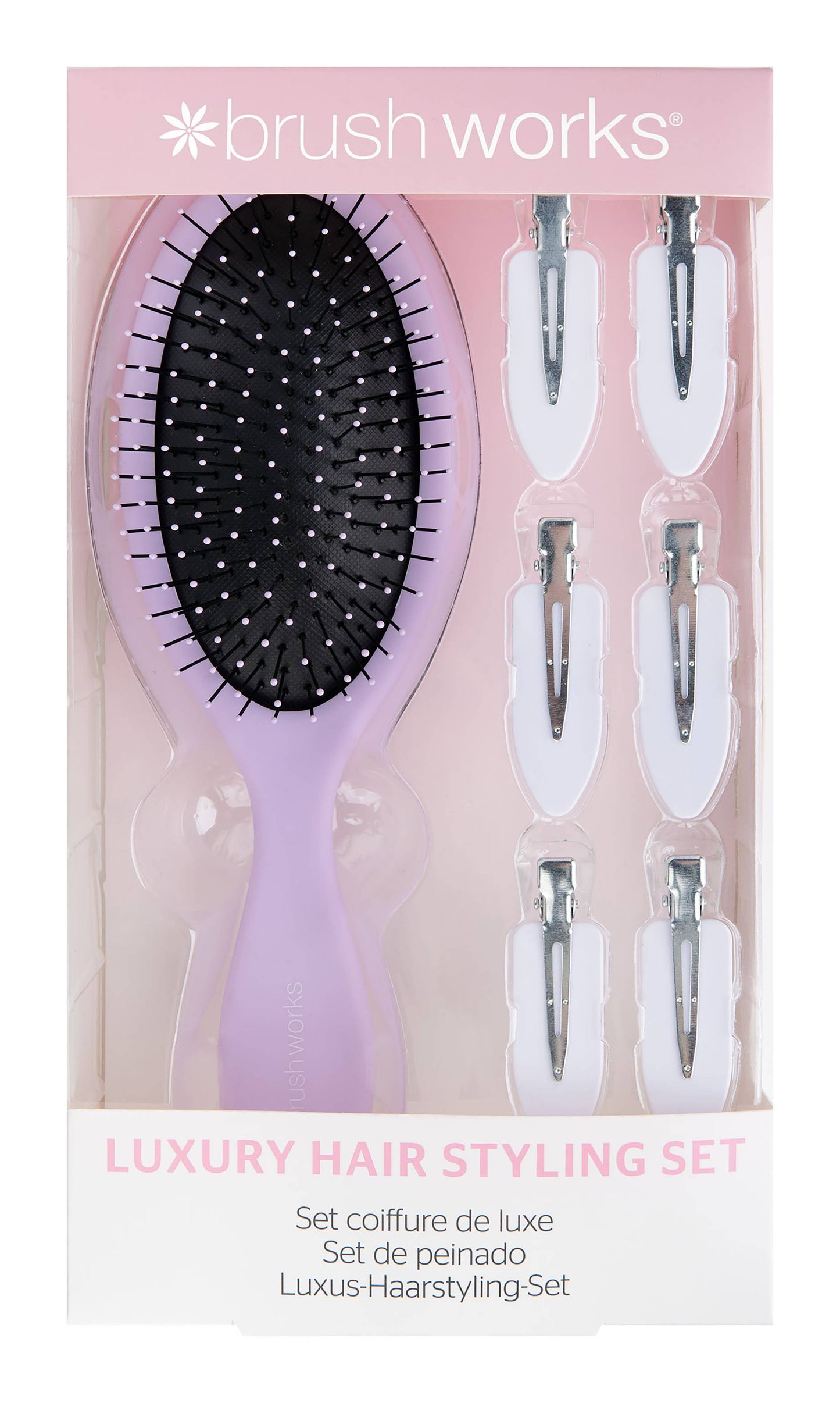 BRUSHWORKS LUXURY PURPLE HAIR STYLING SET