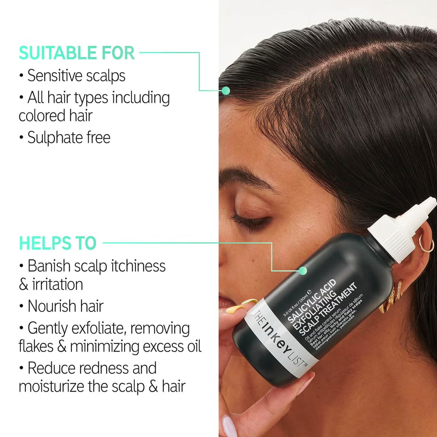 THE INKEY LIST SALICYLIC ACID EXFOLIATING SCALP TREATMENT