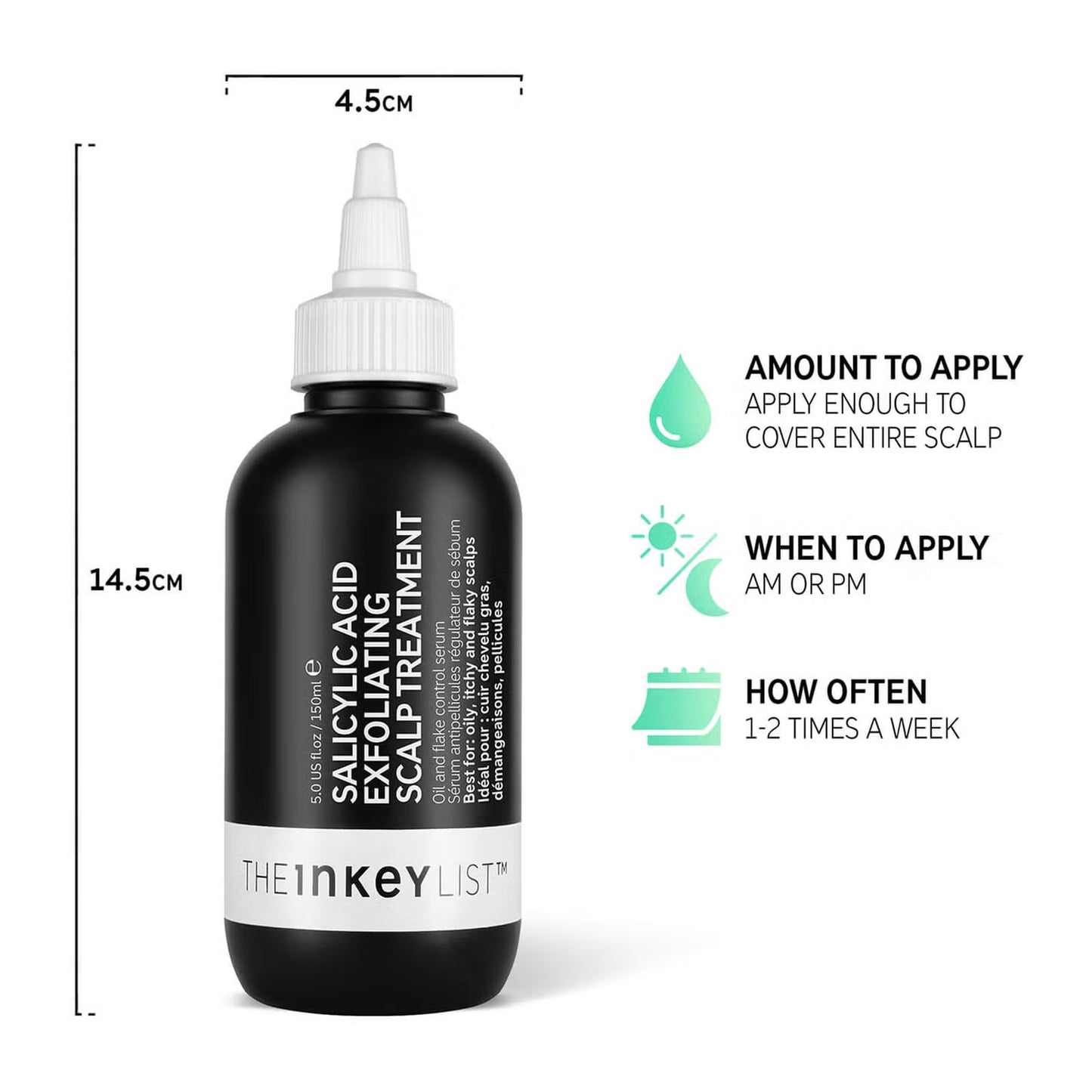 THE INKEY LIST SALICYLIC ACID EXFOLIATING SCALP TREATMENT