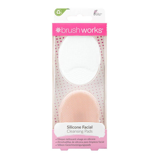 BRUSHWORKS SILICONE CLEANSING PADS - 2 PACK
