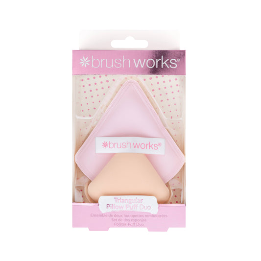BRUSHWORKS TRIANGULAR PILLOW PUFF DUO